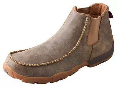 TWISTED X Mens Twin Gore Driving Bomber Moccasins (MDMG002)