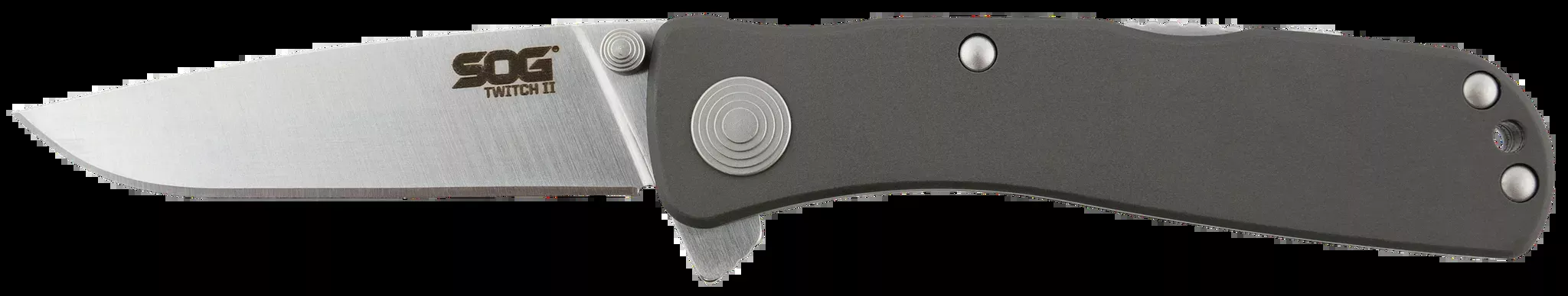 Twitch II 2.65"Drop Point Folding Knife - Gray