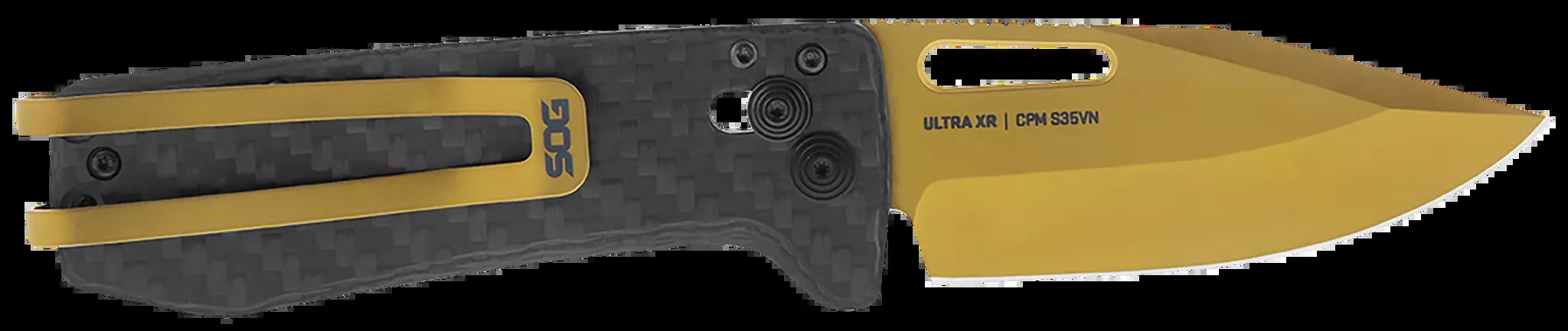 Ultra XR2.80″ Clip Point Folding Knife – Gold