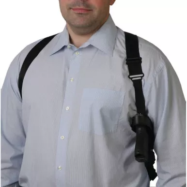Uncle Mike's 8715-0 Cross-Harness Horizontal Shoulder Holster for 3.75" - 4.50" BBL Large Autos