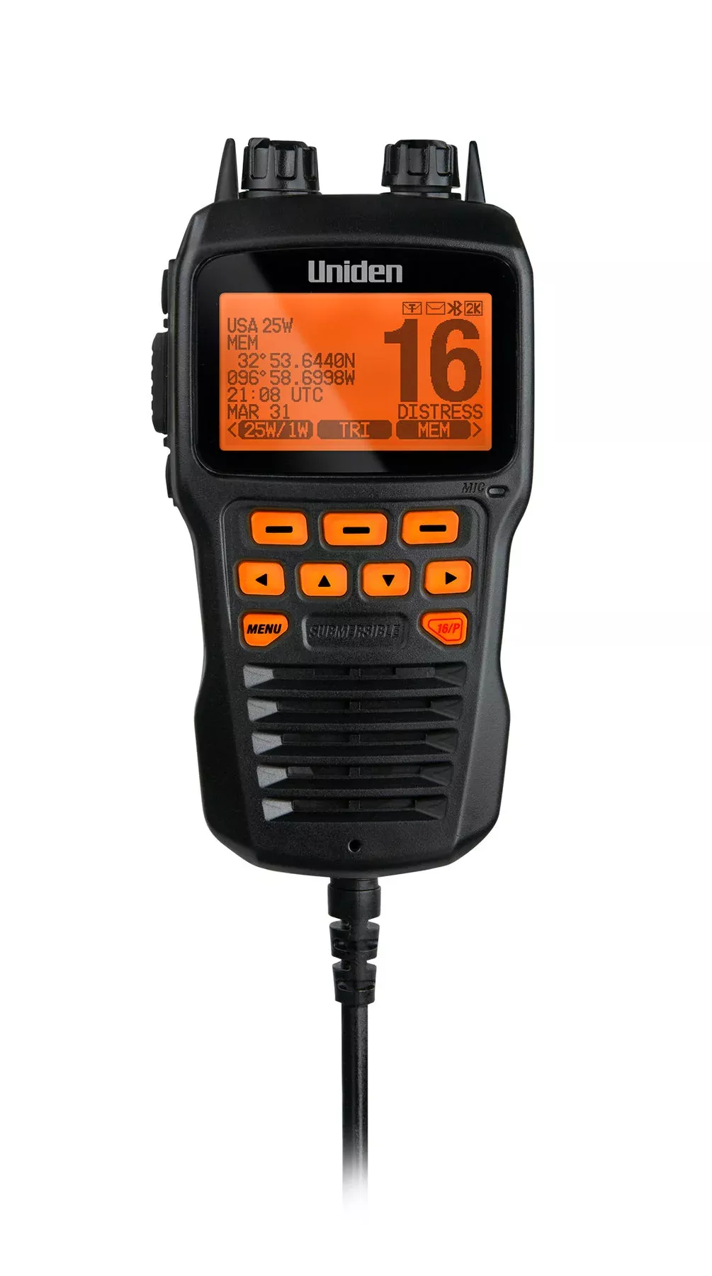 Uniden Remote Microphone for UM725, Black• UMRMIC BK
