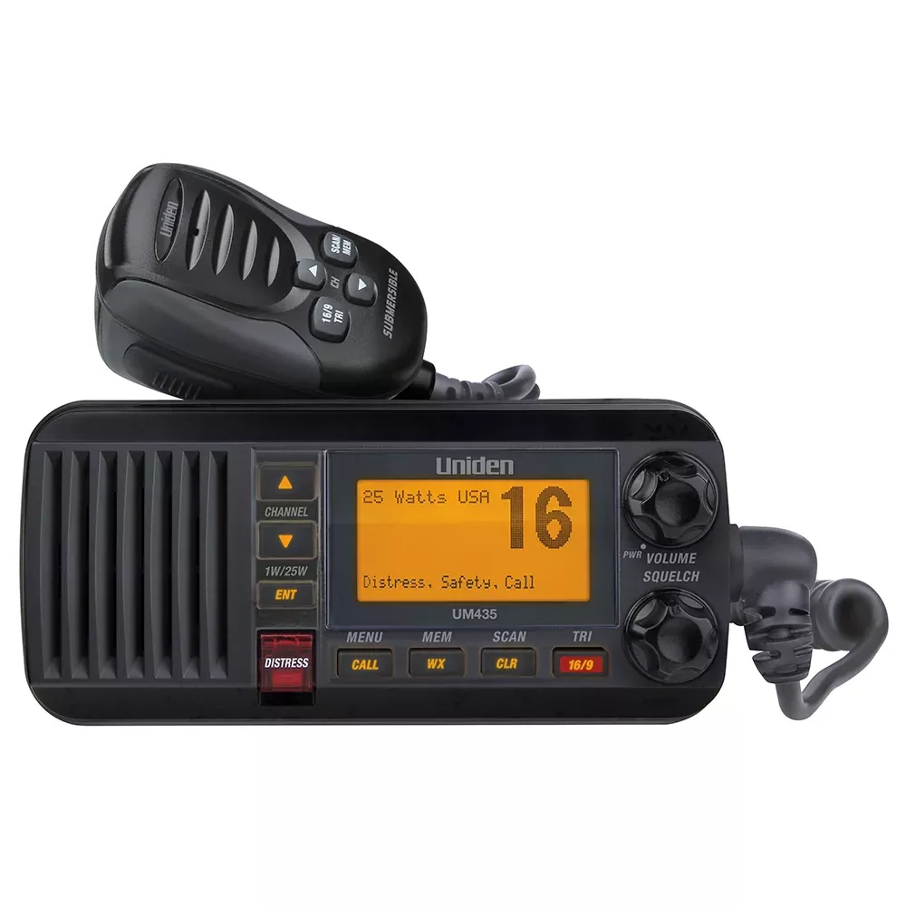 Uniden UM435 Fixed Mount VHF Radio – Black [UM435BK]