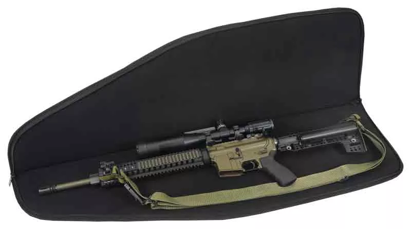 Us Peacekeeper 45″ Msr Case Bl – 4 Mag Pouches 600 Denier Black