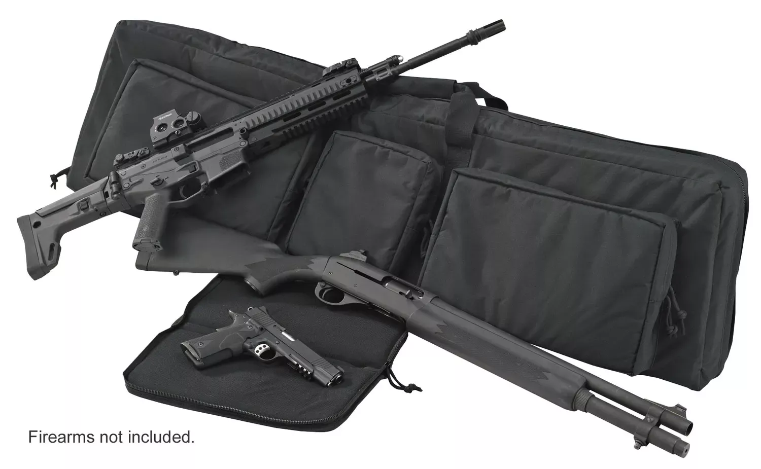 US PeaceKeeper P30049 3-Gun Case Water Resistant Black 600D