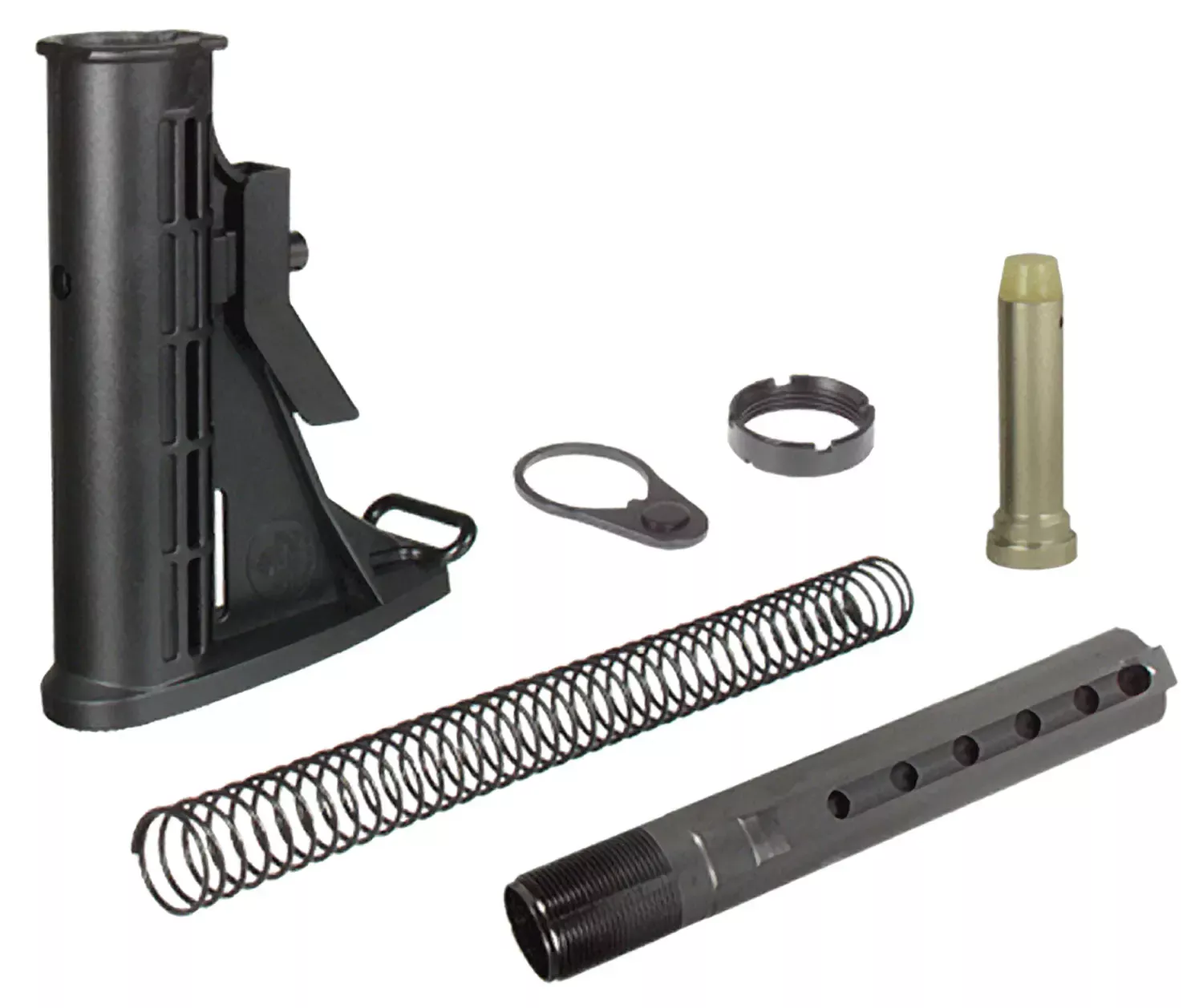 UTG Pro Mil-Spec Stock Assembly Black Synthetic 6 Position for AR-15, M16