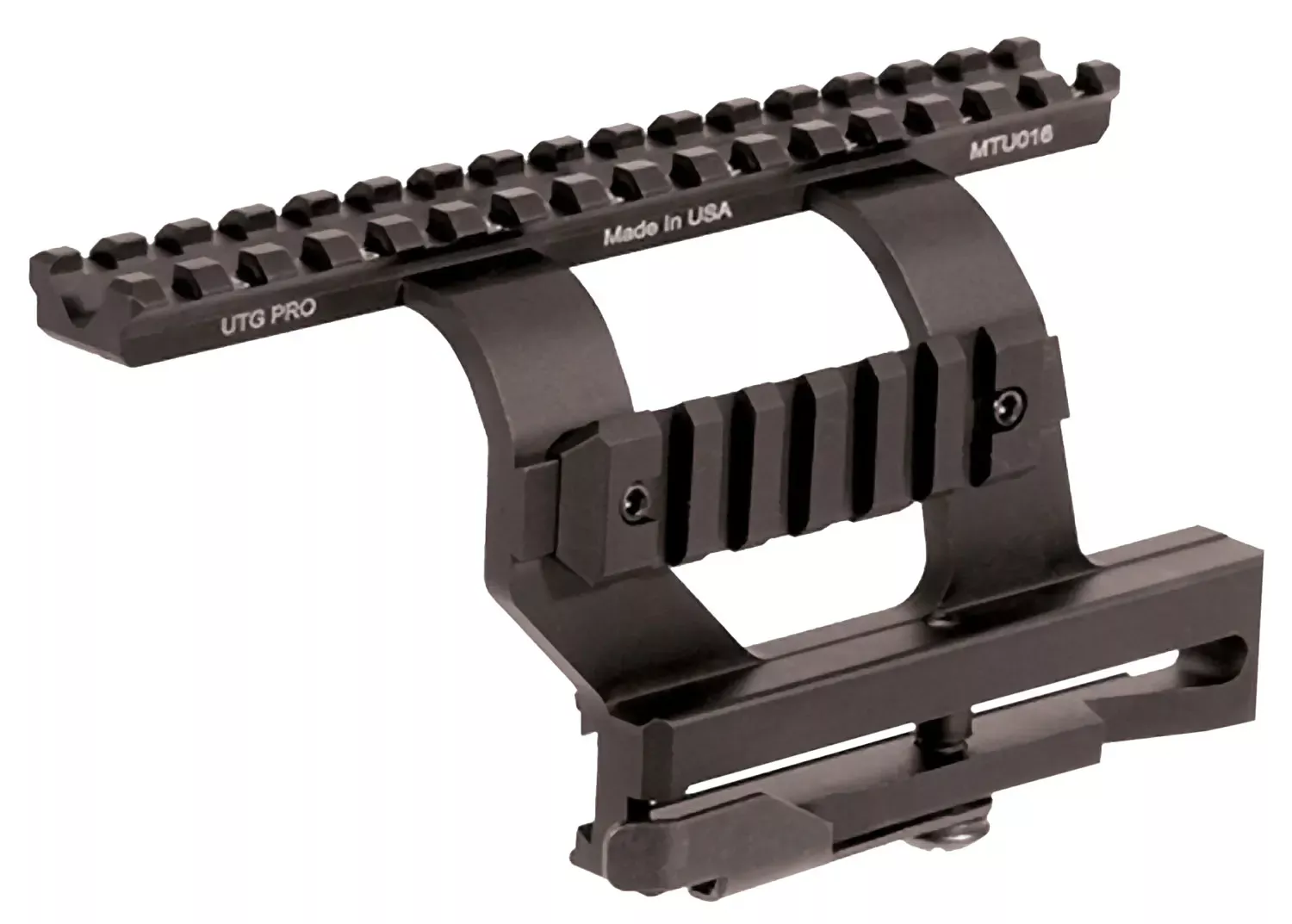 UTG Pro QD AK-47 Side Scope Mount Aluminum Black MTU016