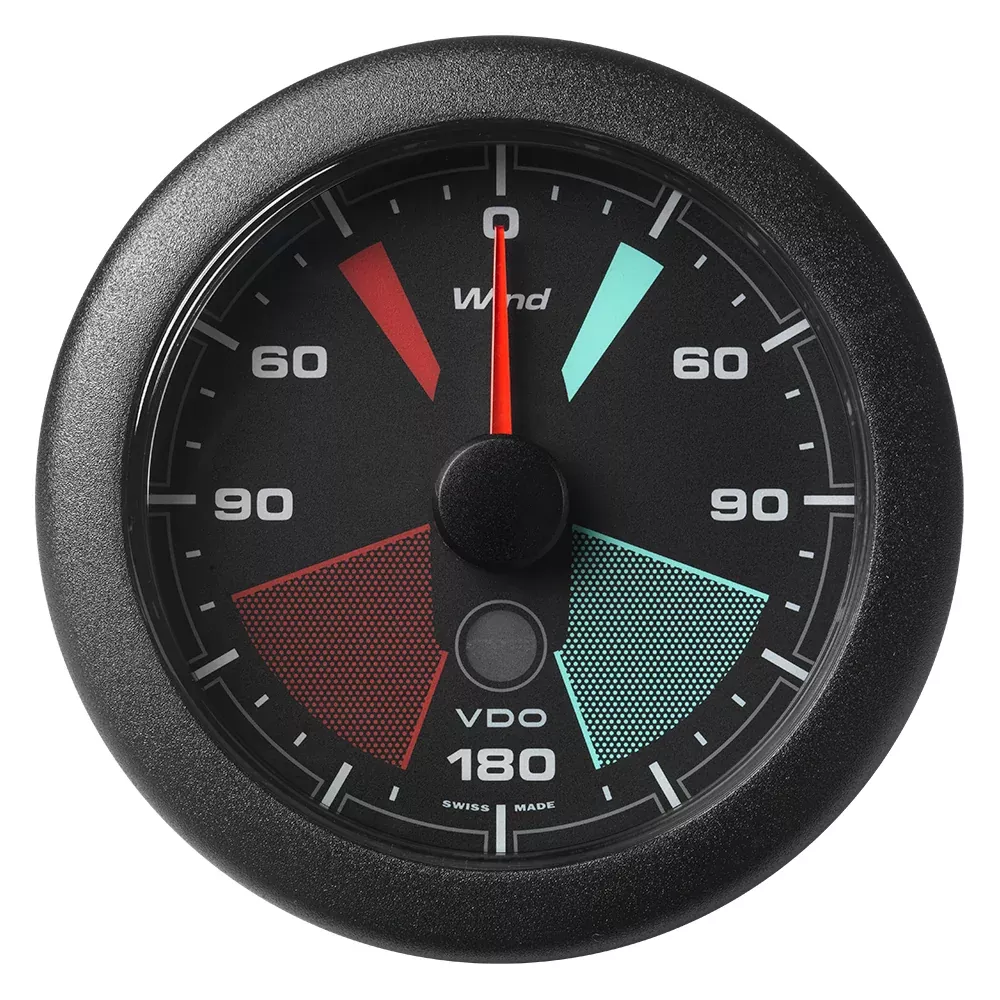Veratron 3-3/8″ (85MM) OceanLink Apparent/True Wind Angle Gauge – Black DialBezel [A2C1957400001]