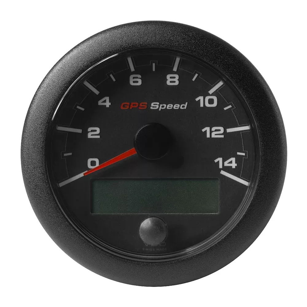 Veratron 3-3/8″ (85mm) OceanLink GPS Speedometer – Black DialBezel (0-14 K/MPH/KMH) [A2C1351970001]