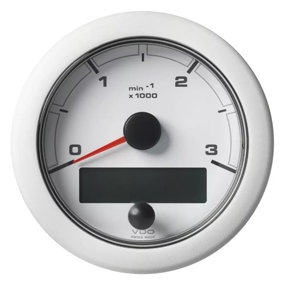 Veratron 3-3/8″ (85MM) OceanLink NMEA 2000 Tachometer – 3000 RPM – White DialBezel [A2C1065670001]