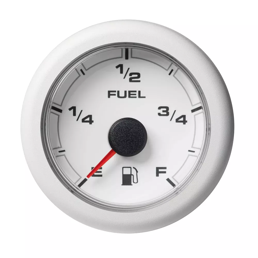 Veratron 52MM (2-1/16″) OceanLink Fuel Level Gauge – White DialBezel [A2C1065940001]