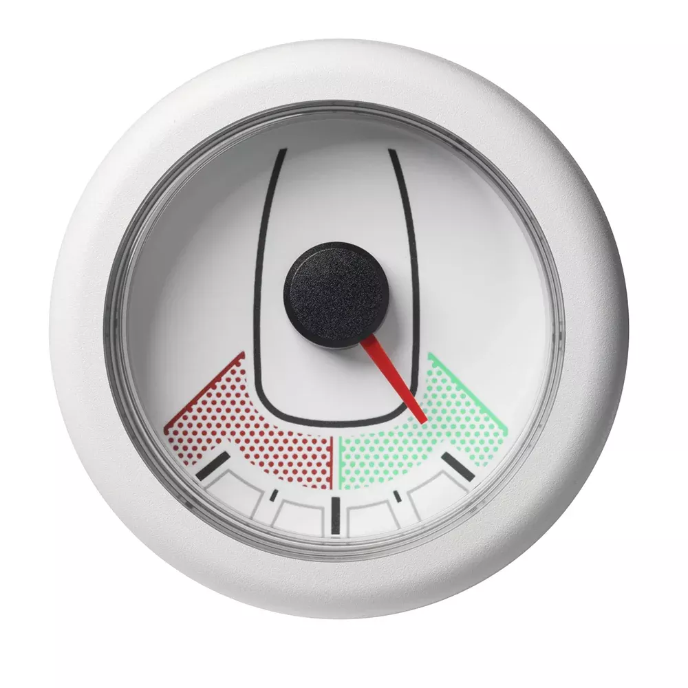 Veratron 52MM (2-1/16″) OceanLink Rudder Angle Gauge – Left/Right – White DialBezel [A2C1066090001]