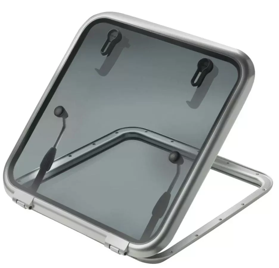 Vetus Altus 18.5″x 18.5″Silver Anodized Square Frame Hatch• ALT4747SL