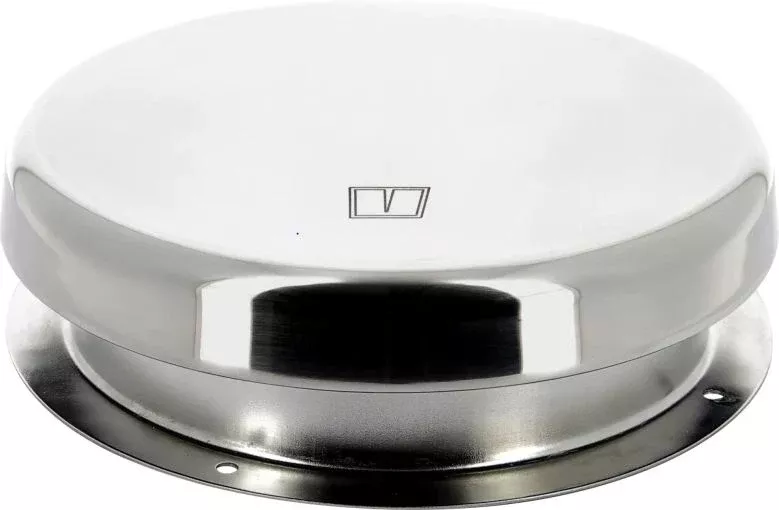 Vetus Mushroom Ventilator Athos 1, Stainless Steel, Includes Plastic Trim Ring• ATHOS1