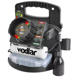 Vexilar FL-18 Pro Pack with 12 Degree Ice Ducer & Flasher Digital Depth and Battery Indicator