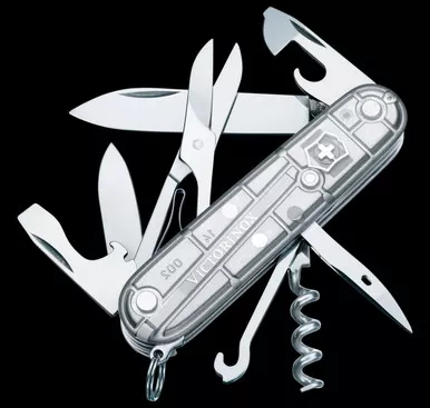 Victorinox Climber 91mm Silver Transparent Folding Knife