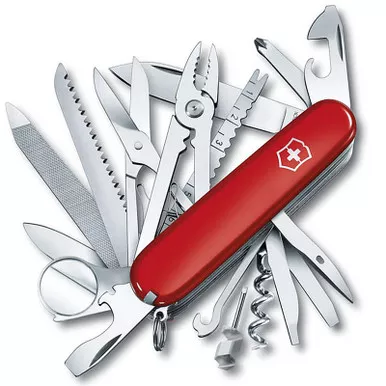 Victorinox Swiss Army SwissChamp Folding Pocket Knife 10 Function SS Blade