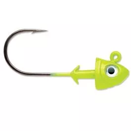 VMC Flat Shad Jig - 1/4 oz. - Metallic Chartreuse