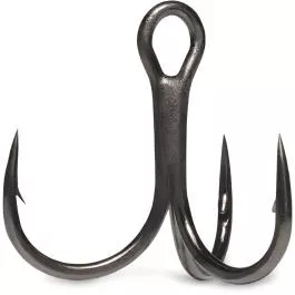 VMC Hybrid Treble Short 1X Hooks - Black Nickel - #6 - 4 Pack