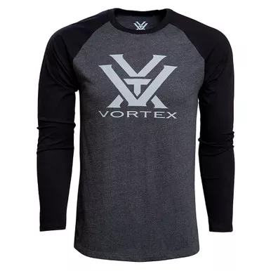 VORTEX Men's Raglan Core Logo Long Sleeve T-Shirt