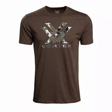 VORTEX Mens Camo Logo Short Sleeve T-Shirt