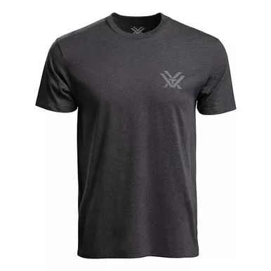 VORTEX Mens Vertical Glory Charcoal Heather T-Shirt (222-11-CHH)