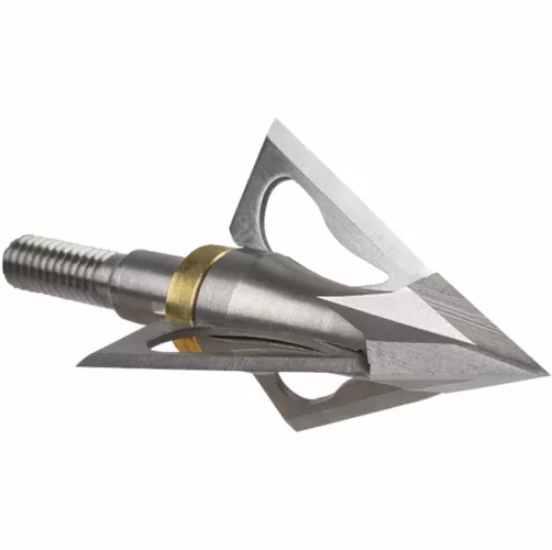 Wac ‘Em 3-Blade Fixed Blade Broadhead 100 Grain Stainless Steel 4 Pk.