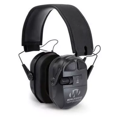 Walker's GWP-XPMQB Ultimate Power Quads Electronic Shooting Ear Muffs, Black