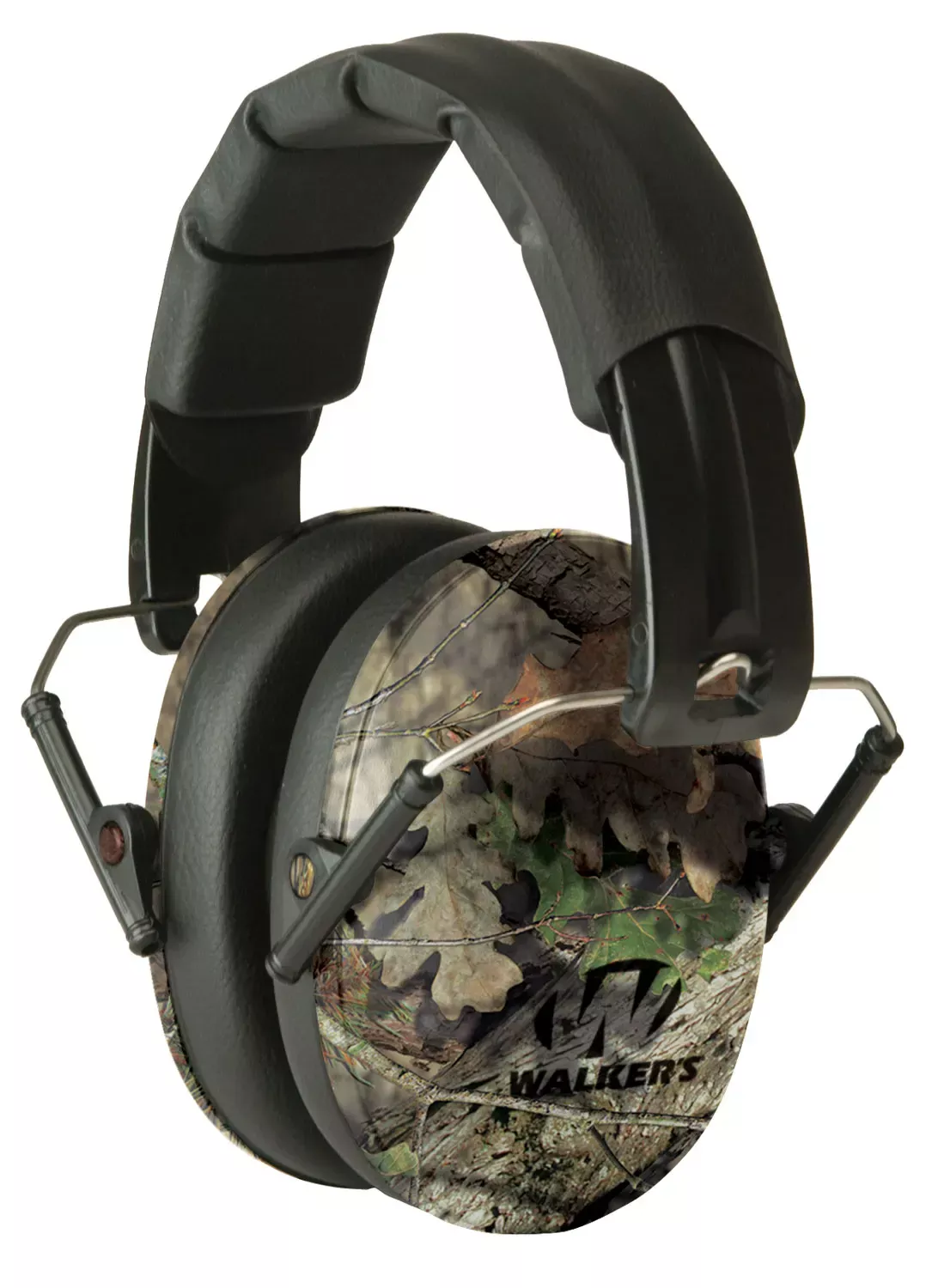 Walker’s Pro Low Profile Muff Polymer 22 dB Folding Over the Head Mossy Oak Ear Cups, Adult