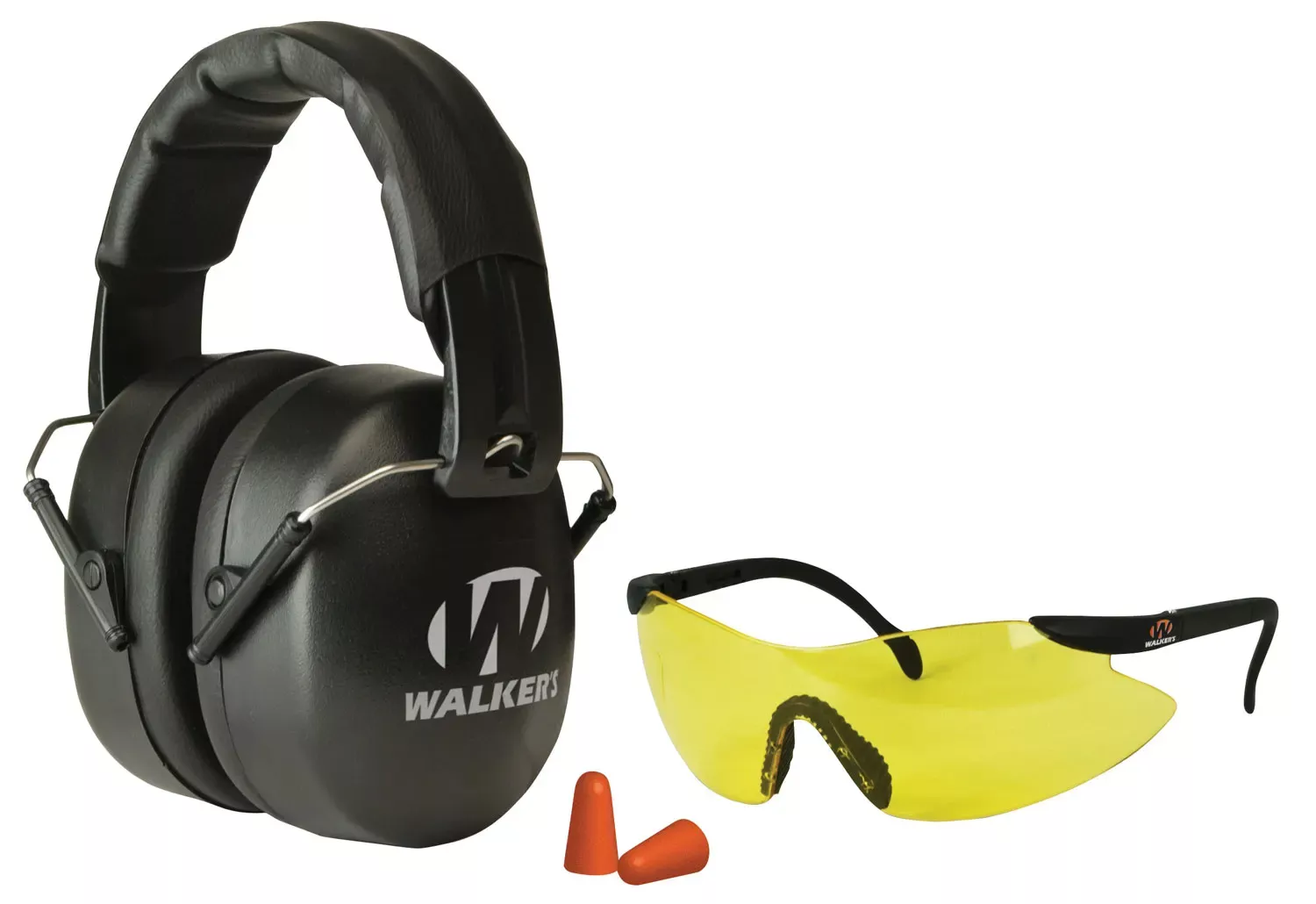 Walker’sEXT Range Shooting Muff Combo Kit30 dB Over the Head ,31 dB Earplugs