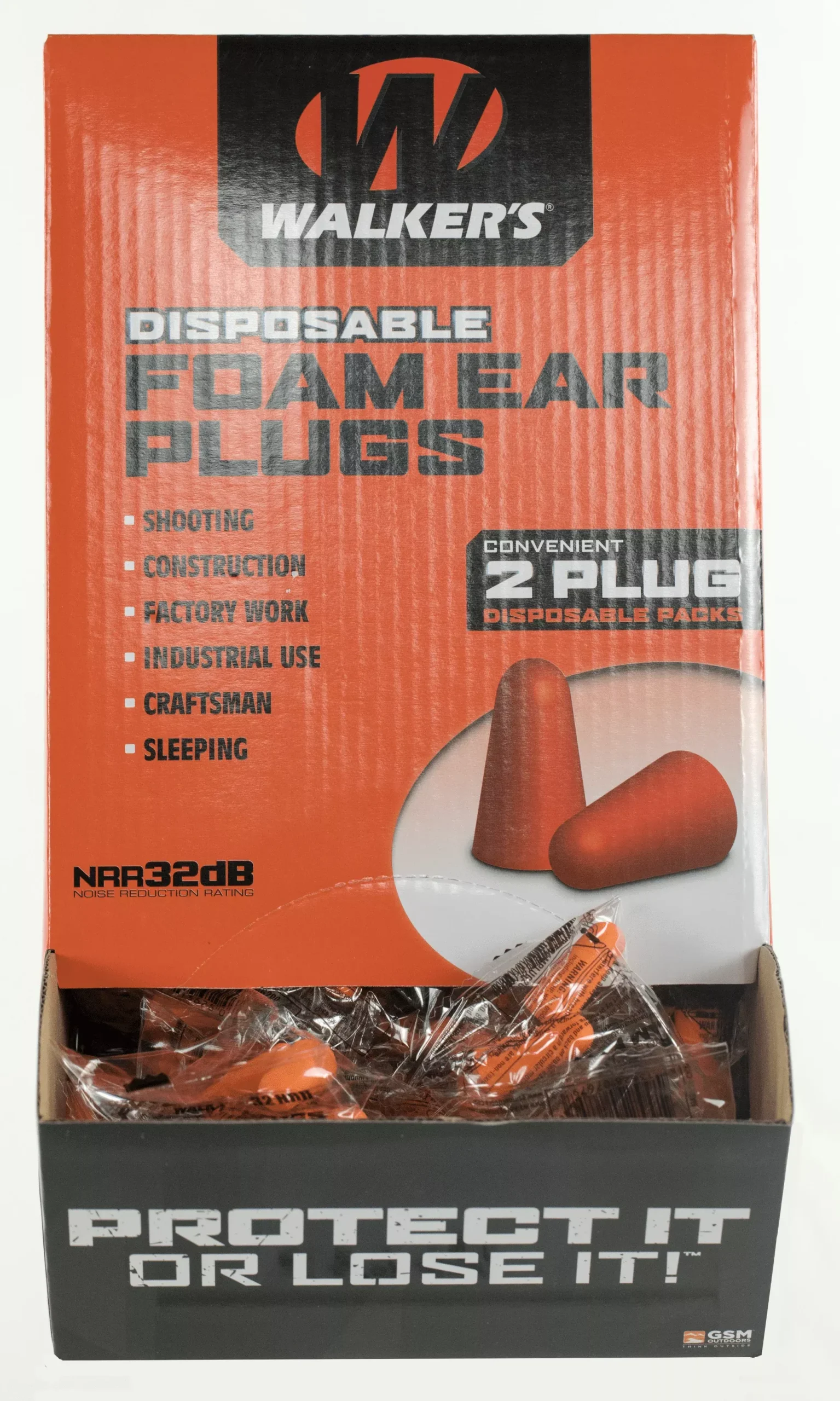 Walkers Game Ear EarPlugs, Wlkr Gwp-fp200bxFoam Ear Plug 200cnt