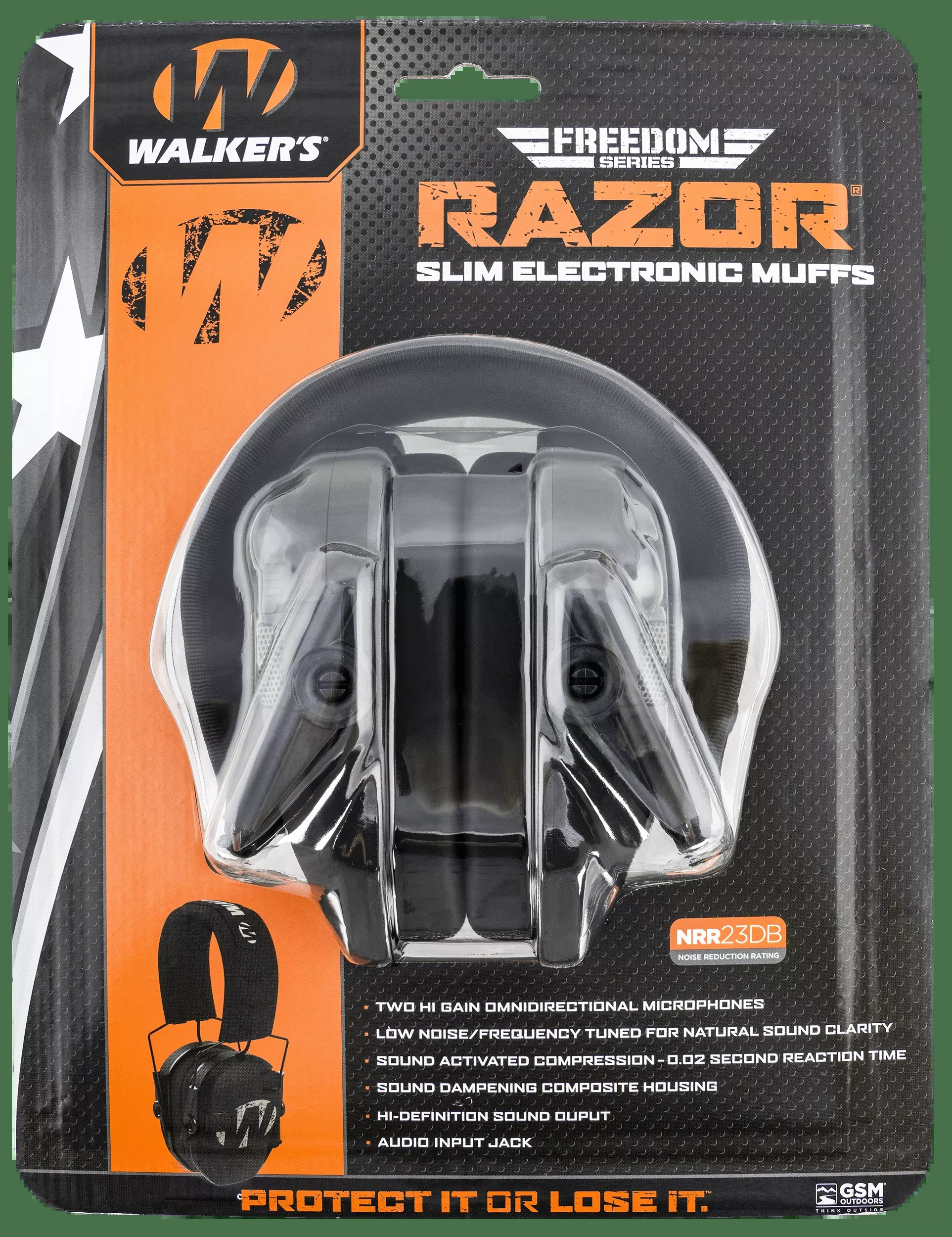 Walkers Game Ear Razor, Wlkr Gwp-rsemfsRazr Freedom Muff Fs