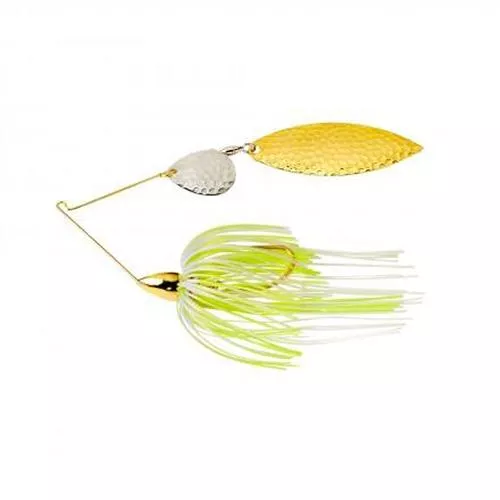 War Eagle Hammered White Gold 3/8 Oz Spinnerbait #WE38GTH01G
