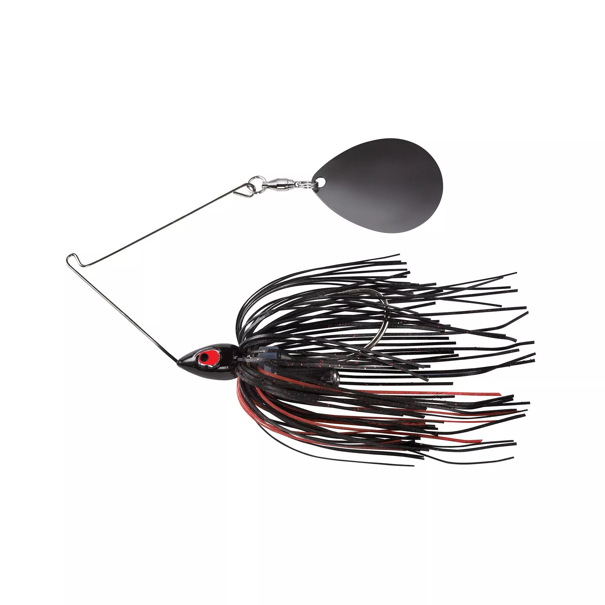 War Eagle Night Time Painted Head Single Colorado Black Nickel Spinnerbait