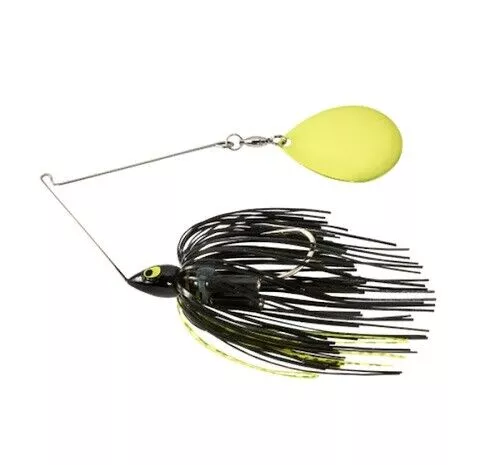 War Eagle Night Time Spinnerbait – 3/4 Oz Black Chartreuse #WE34PSC37