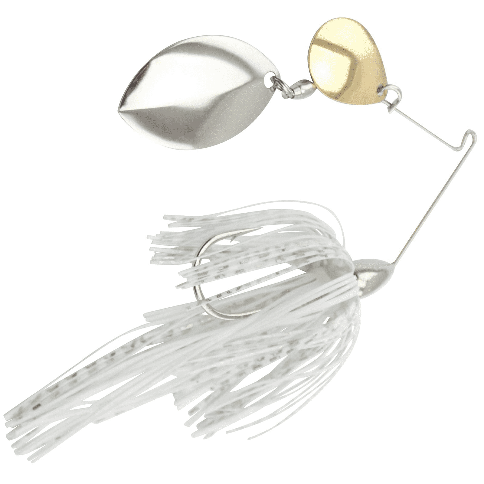 War Eagle Turtleback White Silver Spinnerbait #WE516N01S