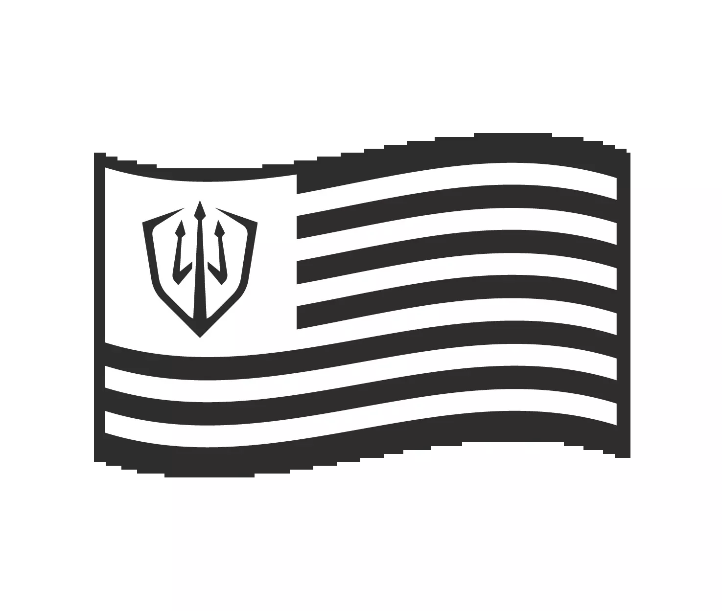 Waving Flag Sticker