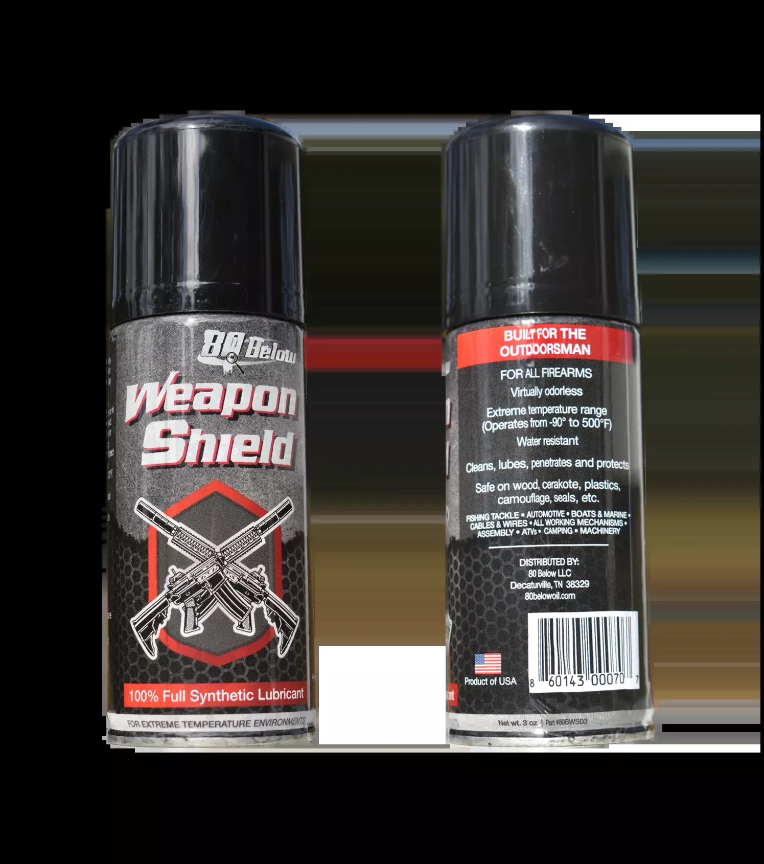 Weapon Shield by 80 Below 3 oz. Aerosol Can | Extreme Temperature Sporting Oil Synthetic