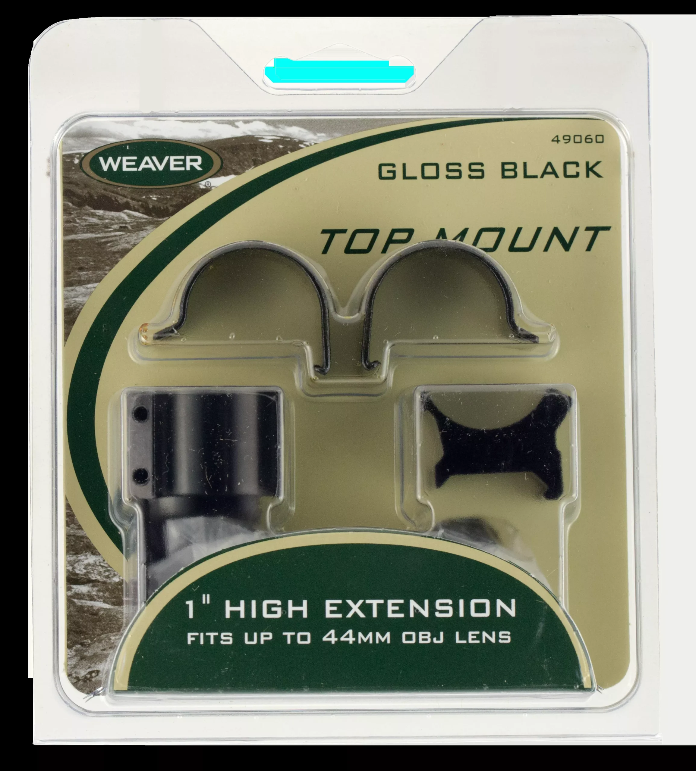 Weaver Mounts 48449 Top Mount Scope Ring Set Extended For Rifle Extra High 1″ Tube Matte Black Aluminum