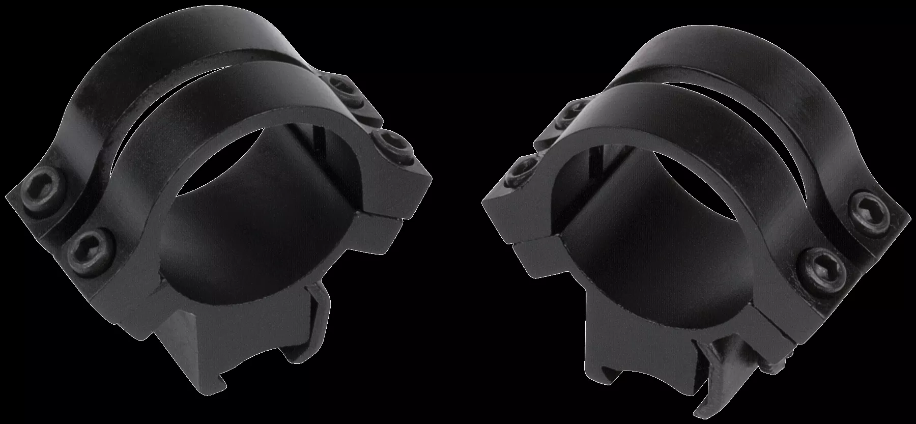 Weaver Mounts 49053 Quad Lock Scope Ring Set QD Tip-Off Medium 1″ Matte Black Aluminum