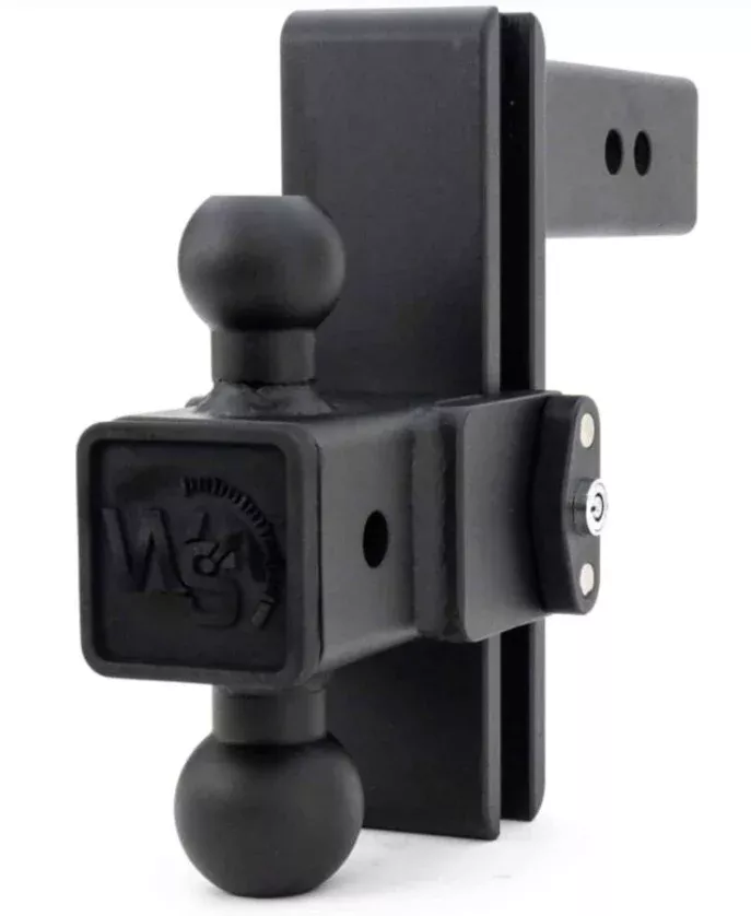Weigh Safe Steel 180 Pro 6" Adjustable Adjustable Ball Mount, 2.5" Shank• STB6-2.5-SET
