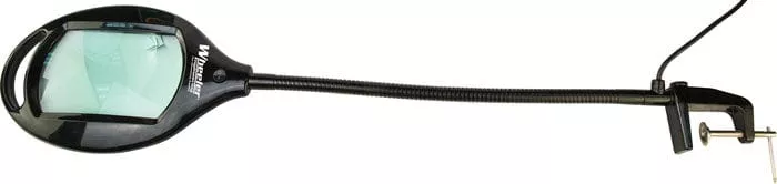Wheeler Magnifier Bench Top – 40 Led Light C-clamp End