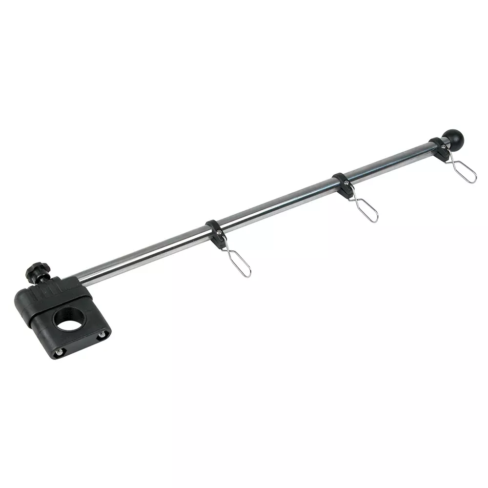 Whitecap 17″ Rail Mount Flag Pole – 1/2″ Diameter, Stainless Steel Staff Nylon Mount [S-5010]