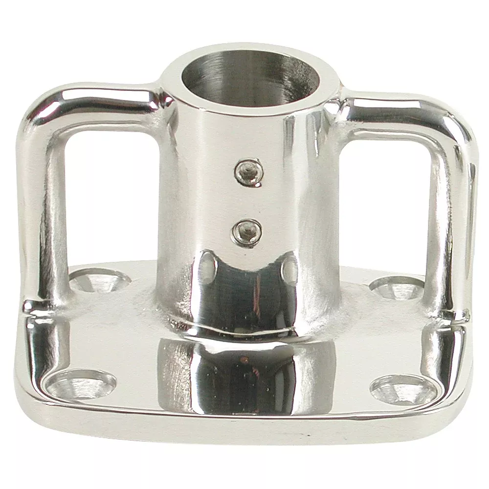 Whitecap 4 Degree Rectangular Base – 316 Stainless Steel – 3-1/2″ x 3″ [11901]