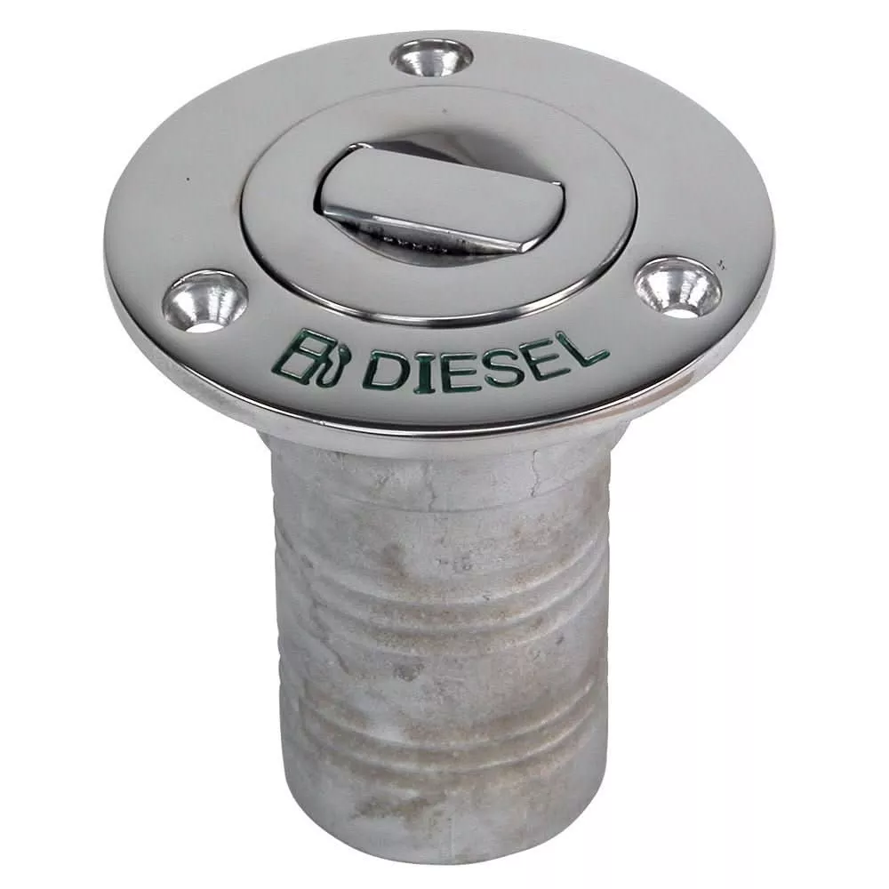 Whitecap Bluewater Push Up Deck Fill – 1-1/2″ Hose – Diesel [6994CBLUE]