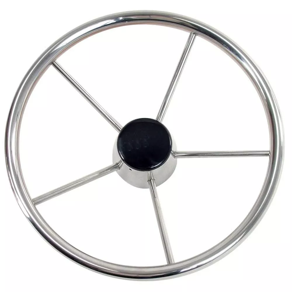Whitecap Destroyer Steering Wheel – 15″ Diameter [S-9002B]