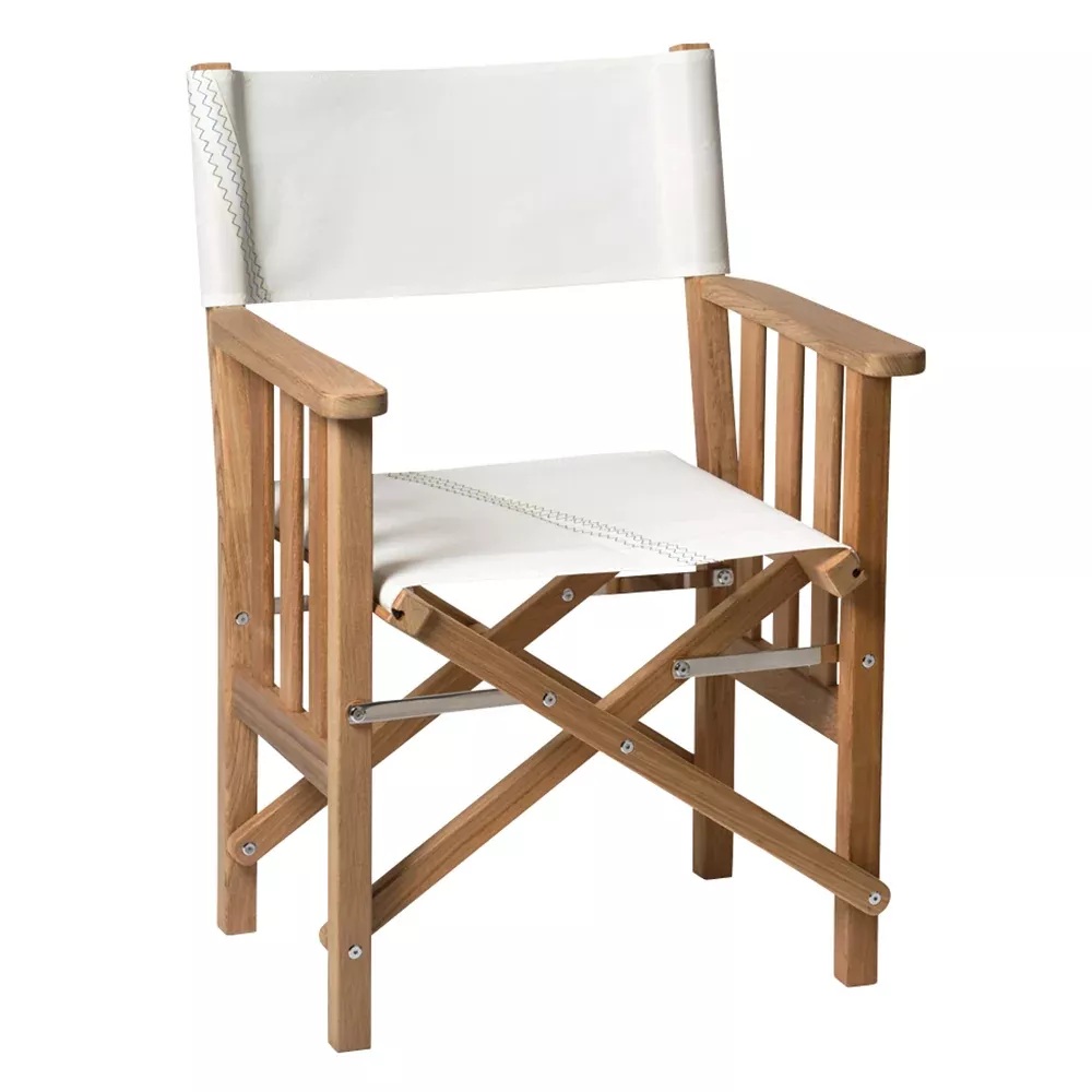 Whitecap Directors Chair II w/Sail Cloth Seating – Teak [61054]