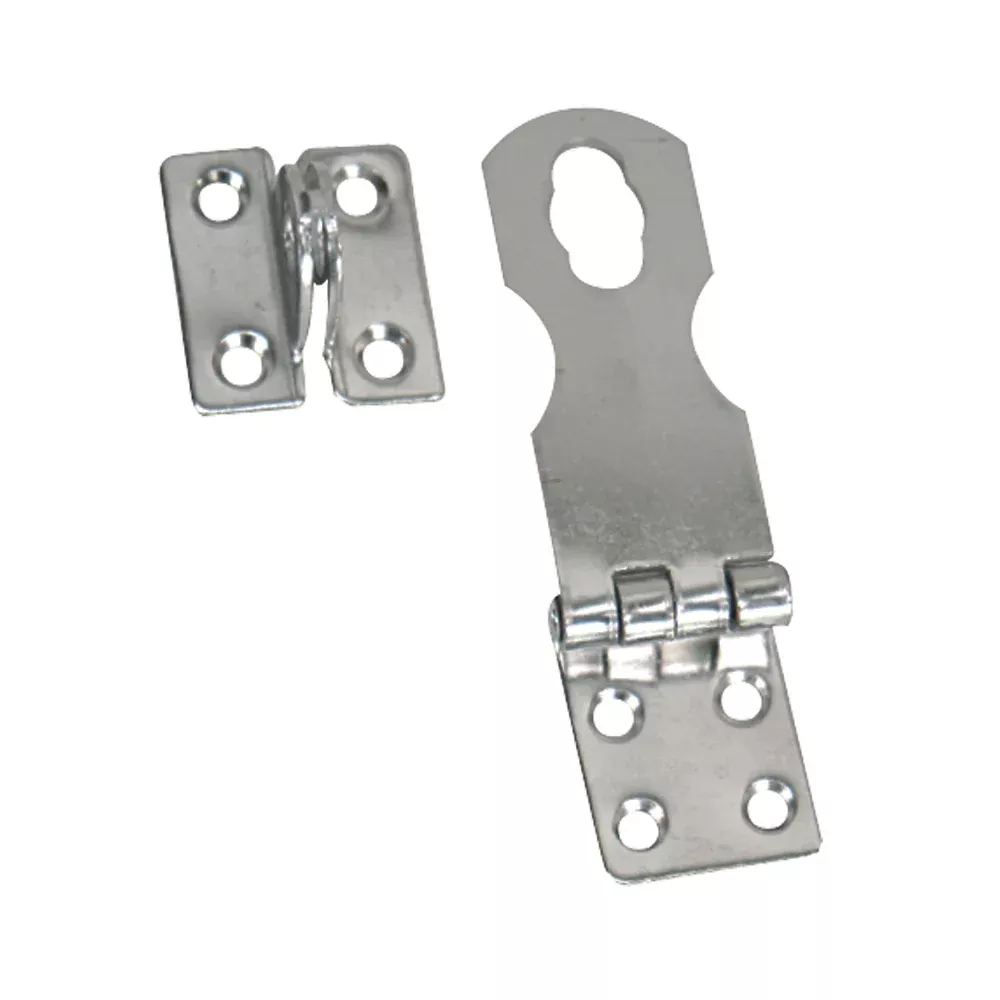 Whitecap Fixed Safety Hasp – CP/Brass – 1″ x 3″ [S-0578C]