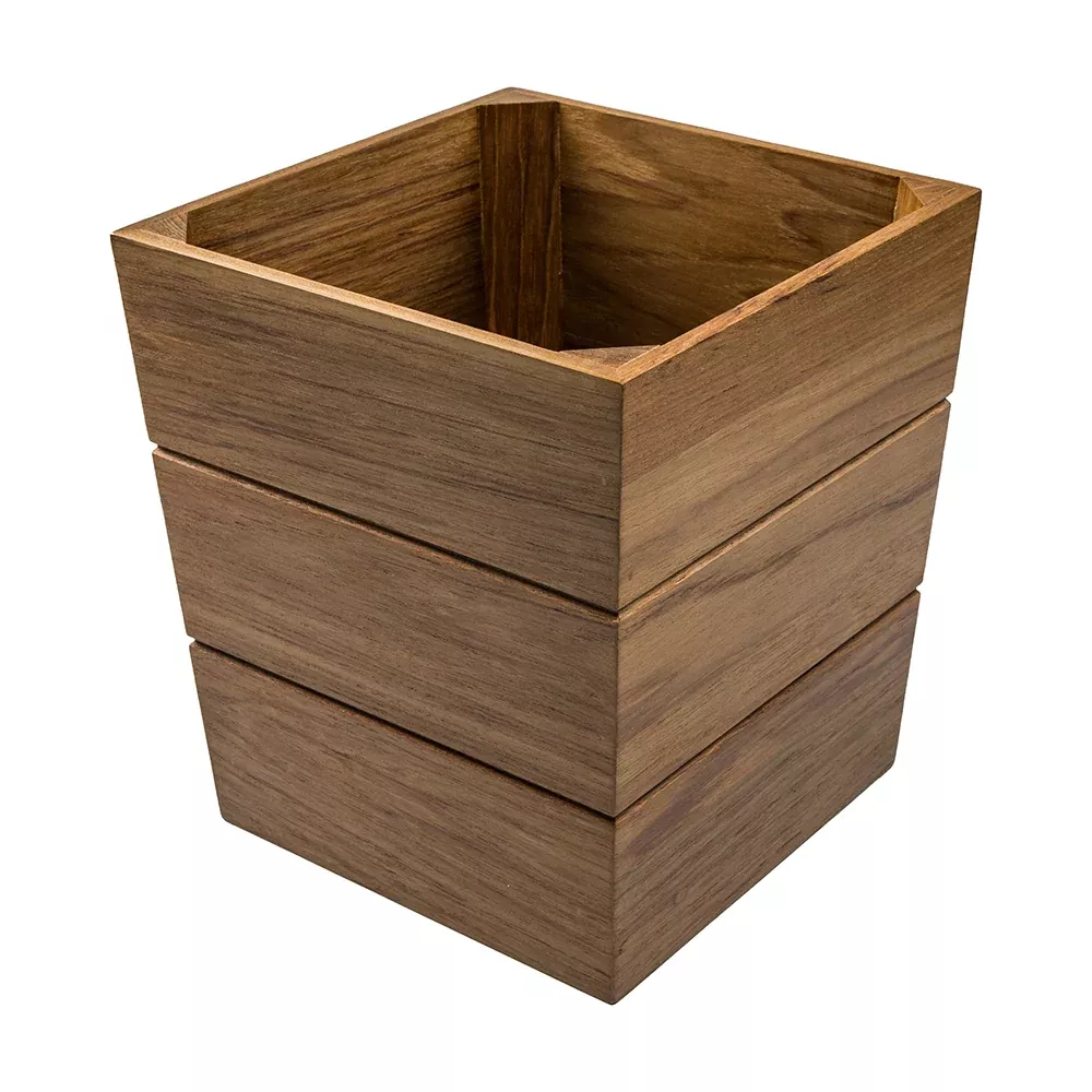Whitecap Large Waste Basket – Teak [WT63100]