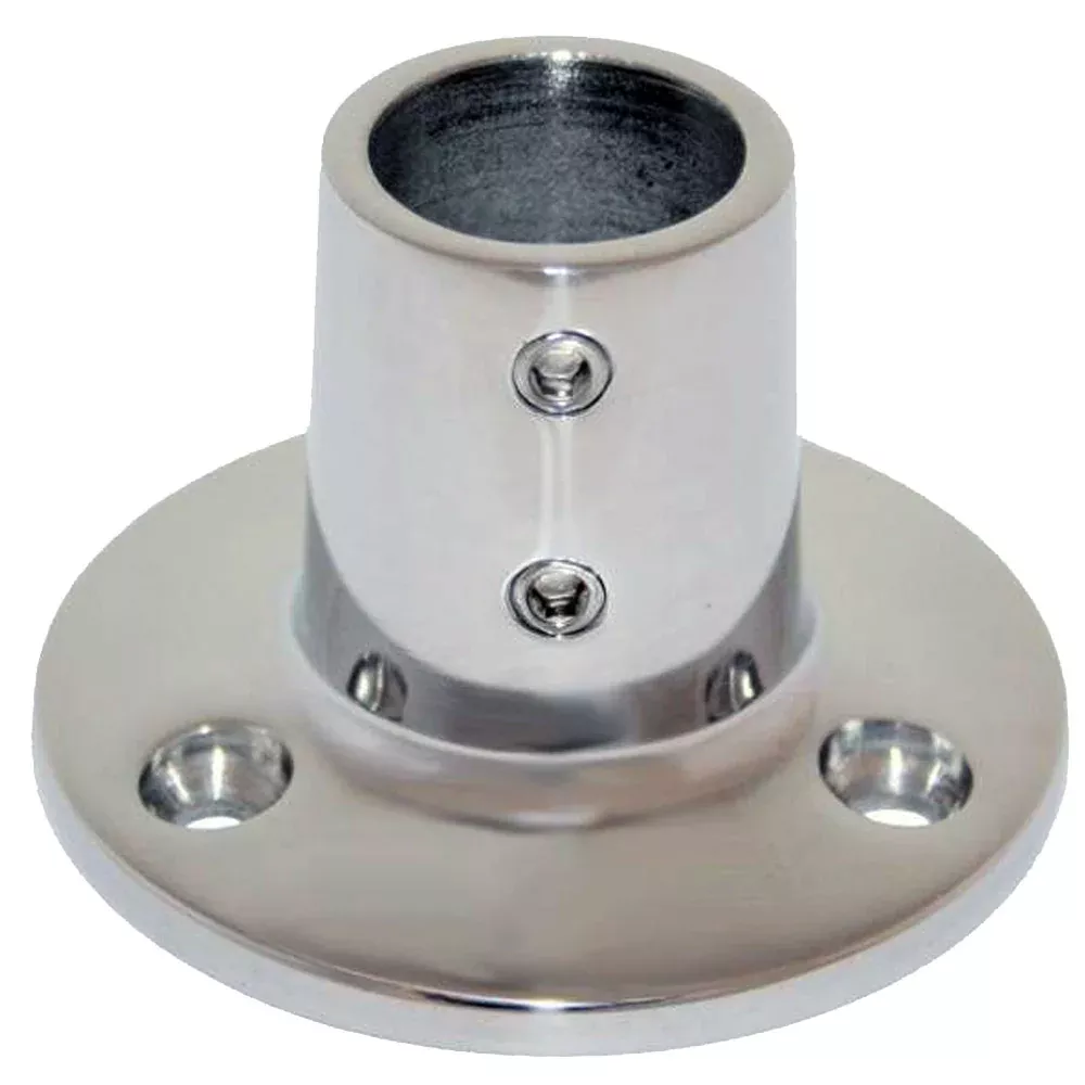 Whitecap ” O.D. 90 Degree Round Base SS Rail Fitting [6039C]