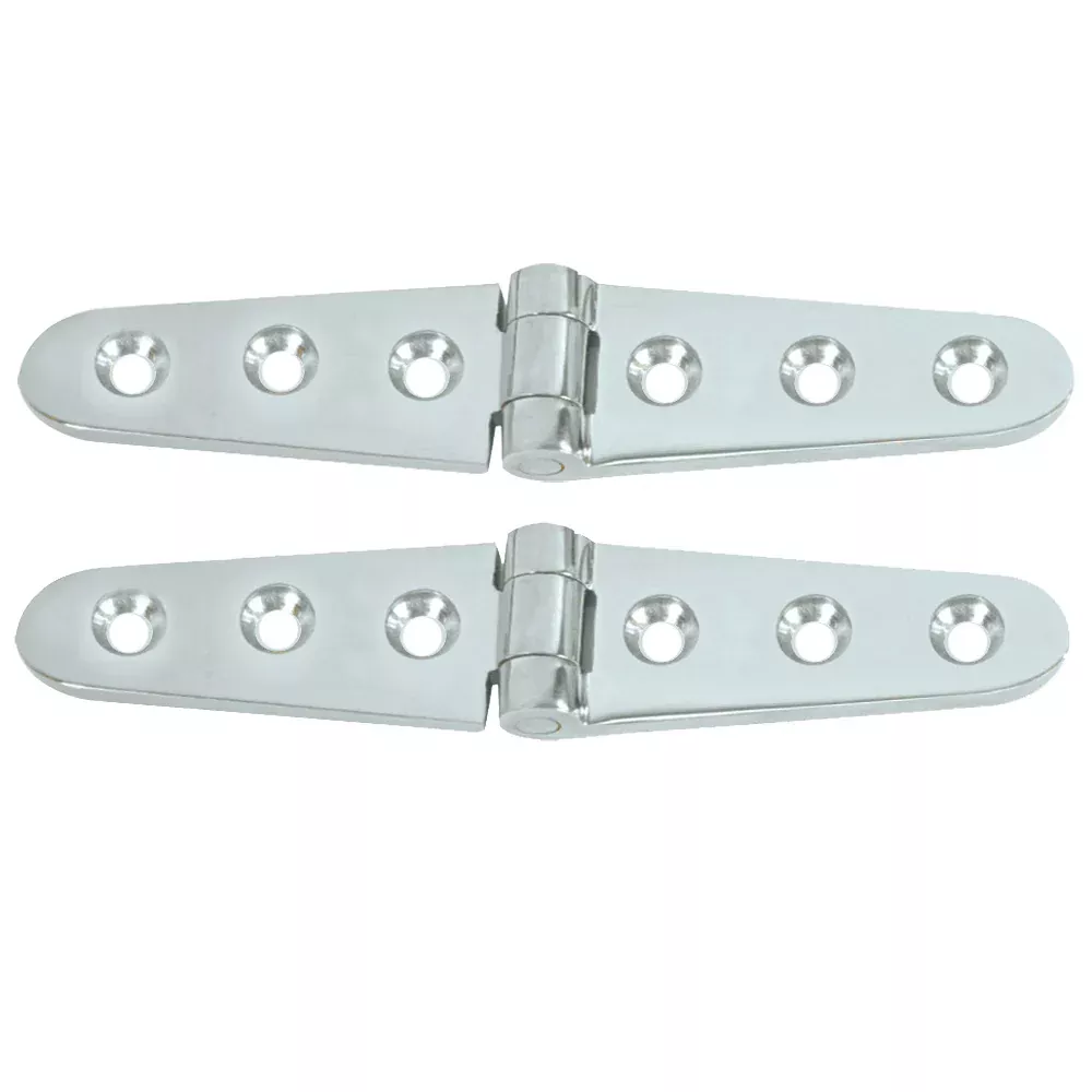 Whitecap Strap Hinge – CP/Brass – 6″ x 1-1/8″ – Pair [S-0605C]